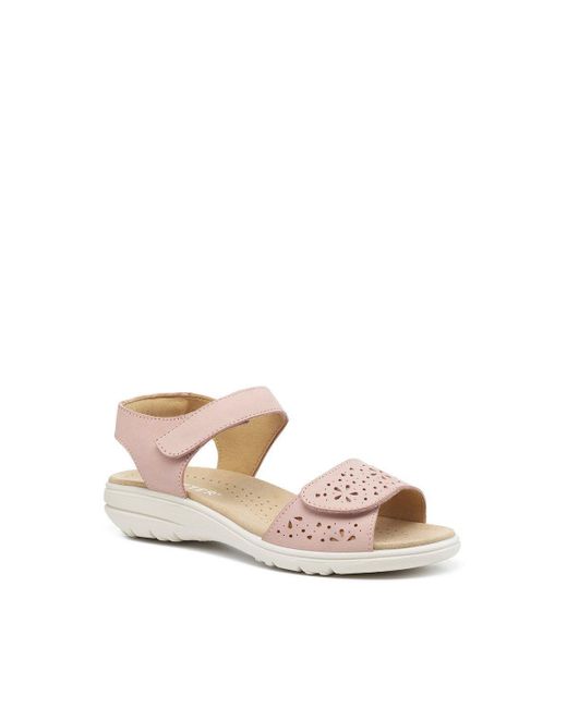 Hotter Pink Wide Fit 'leah Ii' Sandals