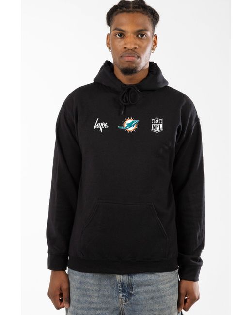 Hype Black Nfl X Miami Dolphins Hoodie for men