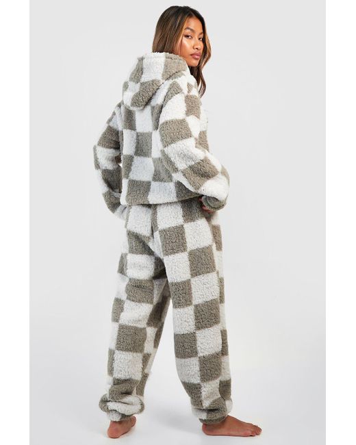 Chequered joggers sales