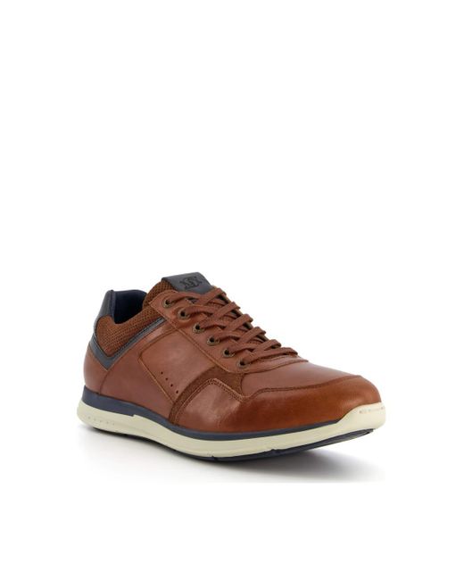 Dune Brown Wide Fit 'thymes' Leather for men