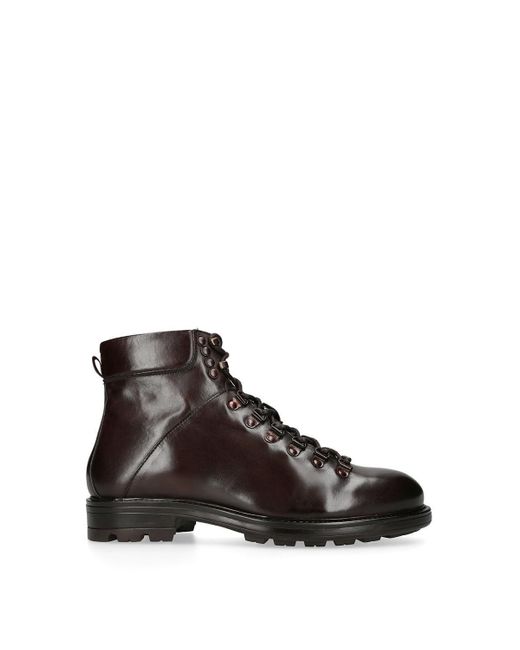 KG by Kurt Geiger Black 'dustin Hiker' Leather Boots for men