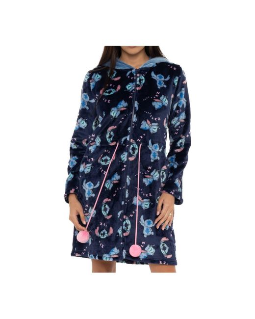 Disney Blue Lilo And Stitch Dressing Gown