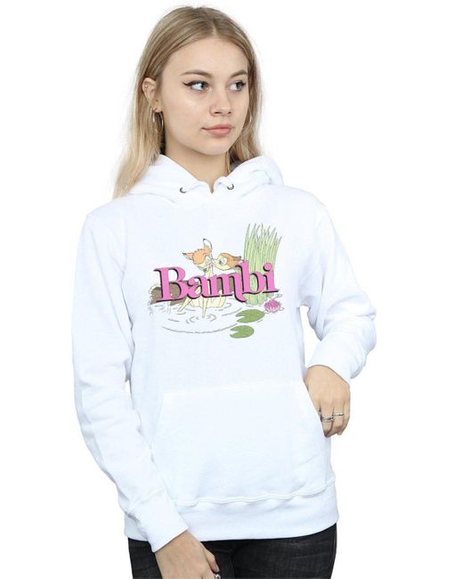 Disney White Bambi Kiss Hoodie
