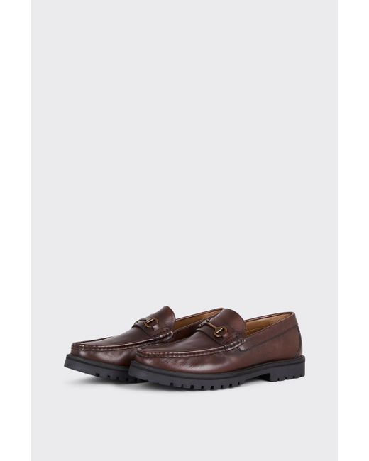 Burton Brown Saddle Loafer Shoes for men