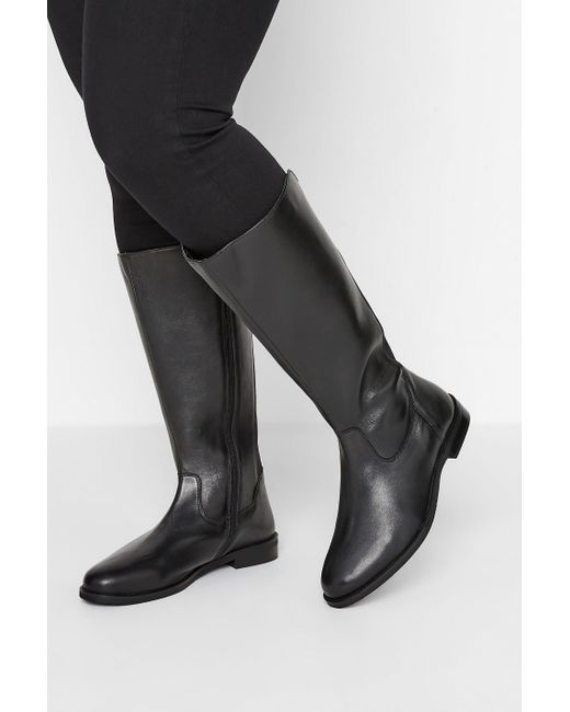 Yours Black Wide & Extra Wide Fit Knee High Boots