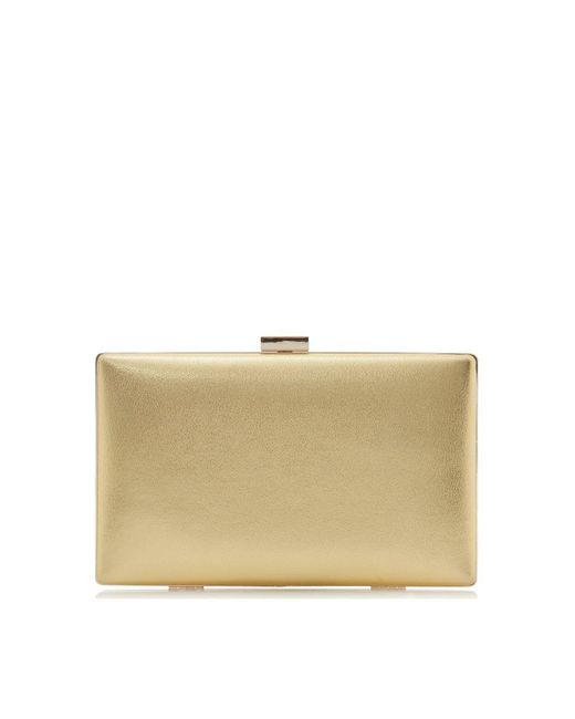 Dune Natural 'brocco' Leather Clutch