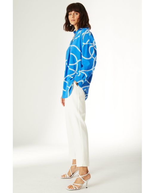 PRINCIPLES Blue Relaxed Fit Printed Shirt