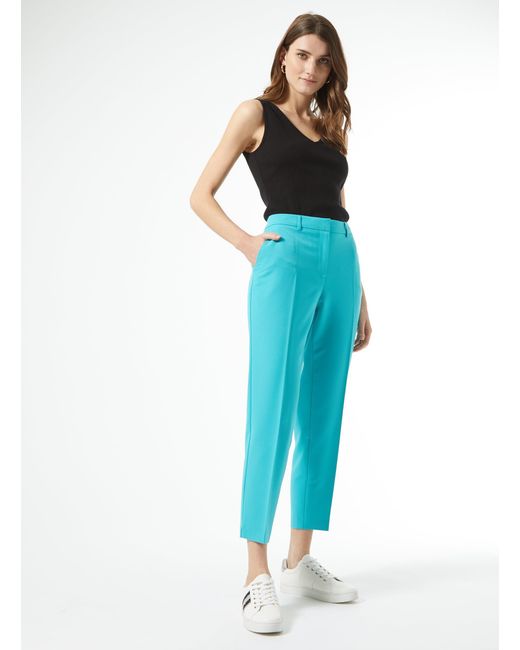 Dorothy Perkins Blue Turquoise Ankle Grazer Trousers