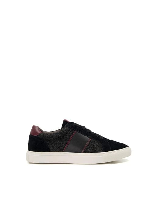 Dune Black 'tods' Suede Trainers for men