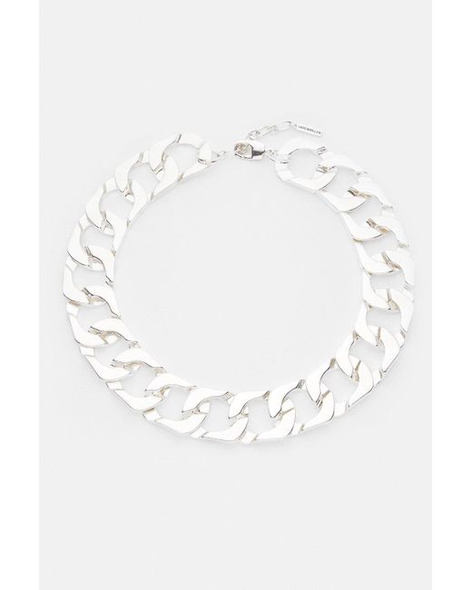 Karen Millen Natural Silver Plated Chunky Necklace
