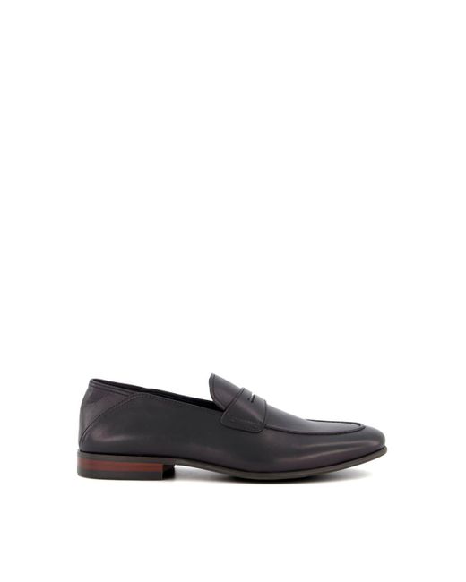 Dune Black 'sync' Leather Loafers for men
