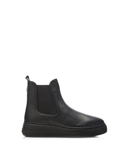 Moda In Pelle Black 'benna' Leather Heeled Boots