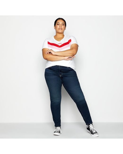 levi's dark wash skinny jeans