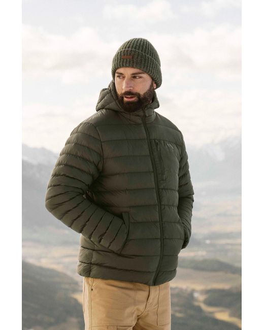 Animal Green Gunnar Recycled Jacket Comfort Fit Lightweight Padded Warm Coat for men