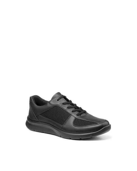 Hotter Black 'charge' Washable Lace-up Shoe for men