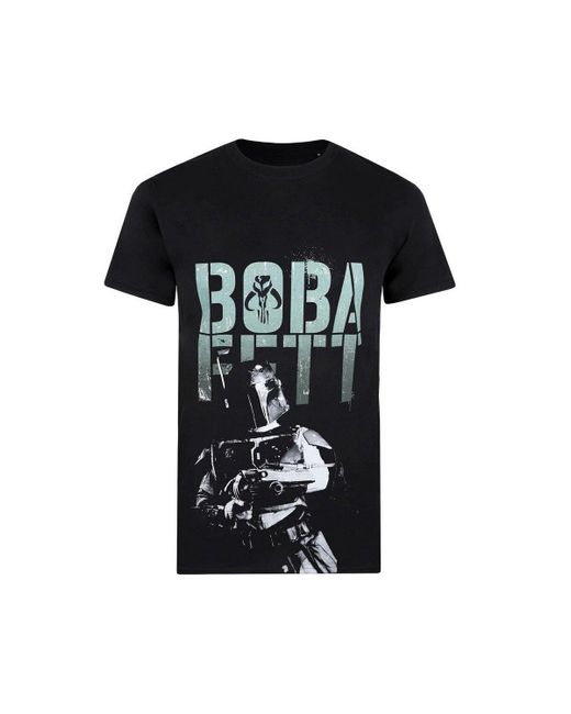 Star Wars Black Boba Blaster T-shirt for men