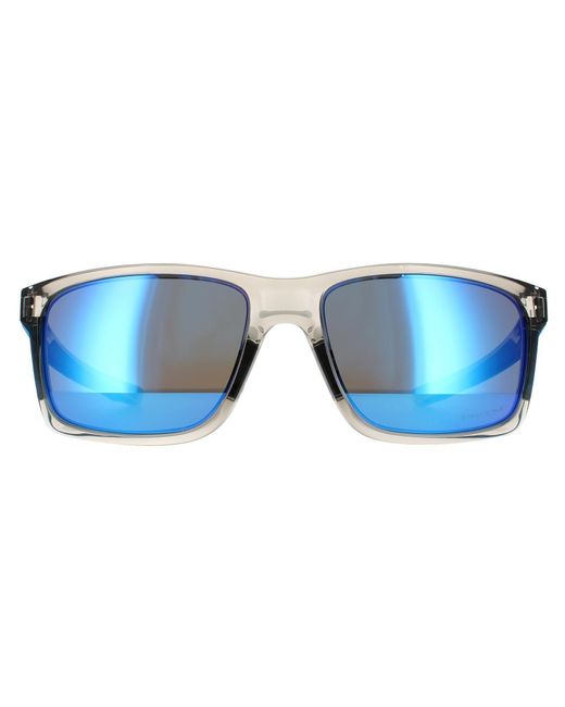 Oakley Blue Rectangle Grey Ink Sapphire Prizm Sunglasses for men
