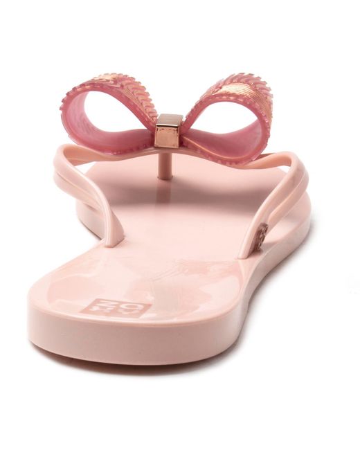 Zaxy Pink Sunrise Thong Sandals