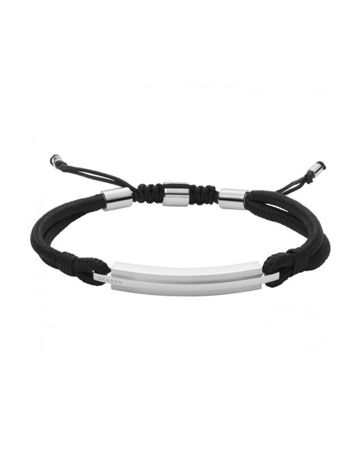 Skagen Black Kvarter Nylon Bracelet - Skjm0215040 for men
