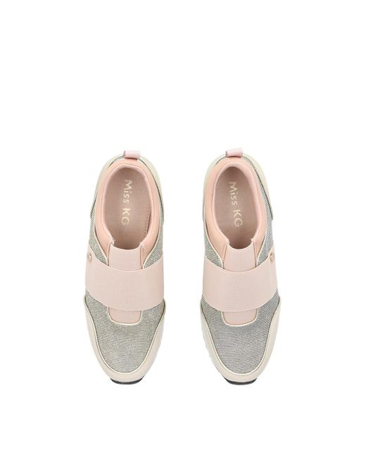 Miss Kg White 'karla' Fabric Trainers