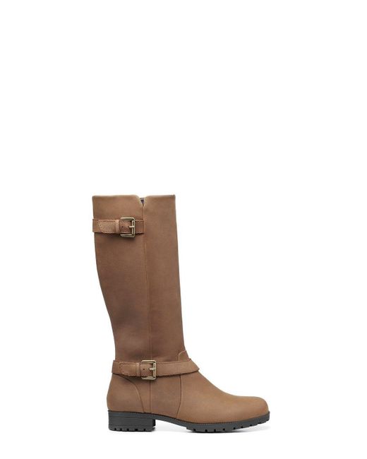 Hotter Brown Wide Fit 'belgravia' Riding Boots