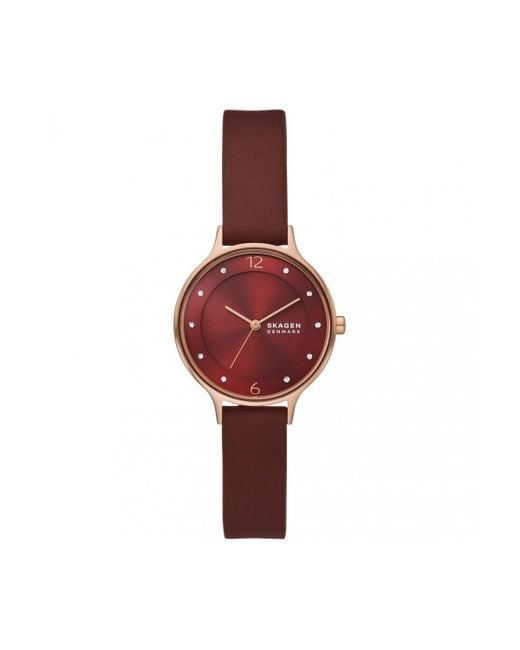 Skagen Classic Analogue Quartz Watch Skw3064 in Red Lyst UK