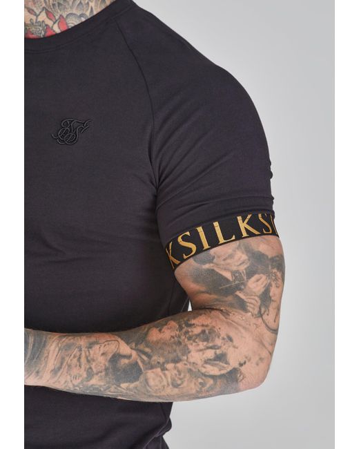 Siksilk Gray Tech T-shirt for men
