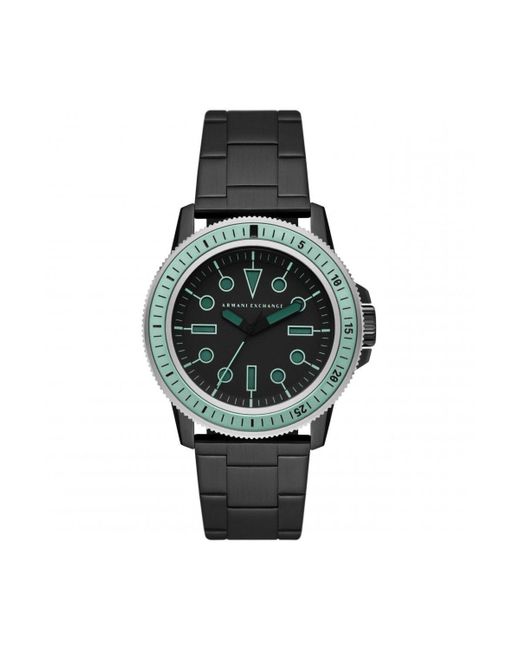 Armani Exchange Black Stainless Steel Fashion Analogue Quartz Watch - Ax1858 for men
