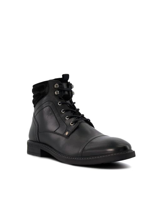 Dune Black 'capri' Leather Ankle Boots for men