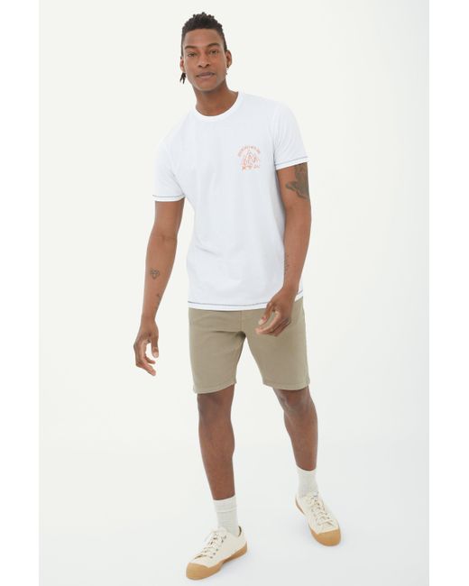 Mantaray White Adventures With Dad Tee for men