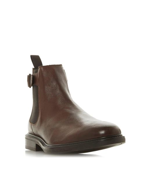 Bertie Brown 'camrod' Leather Chelsea Boots for men