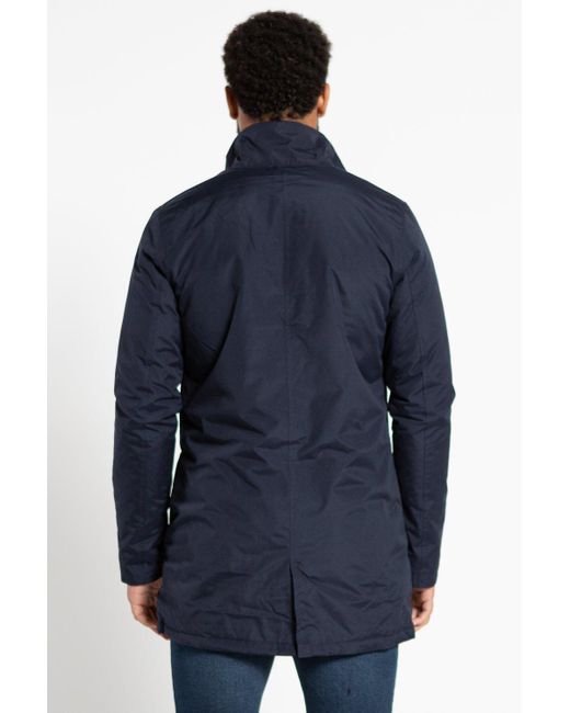 French Connection Blue Mac Funnel Jacket for men