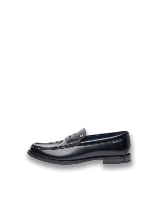 Ben Sherman Black Fulford Leather Snaffle Loafer for men