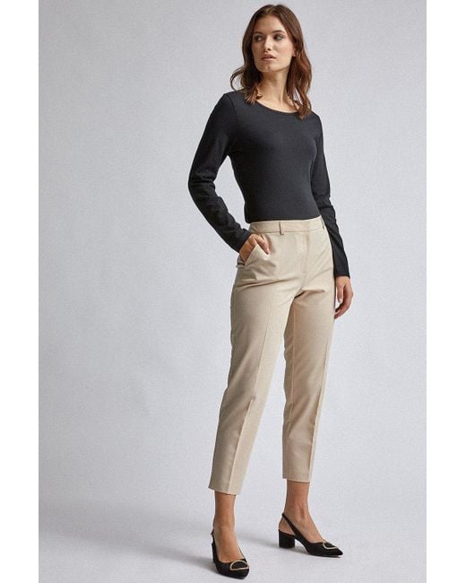 Dorothy Perkins Natural Stone Ankle Grazer Trousers