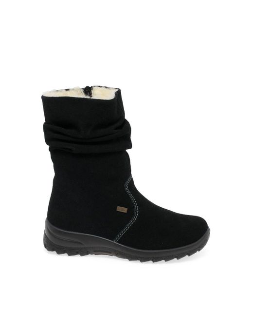 Rieker Black 'shelby' Warm Lined Boots