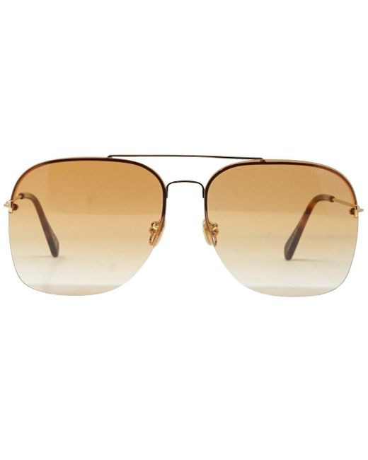 Tom Ford Brown Mackenzie-02 Ft0883 30f Gold Sunglasses for men