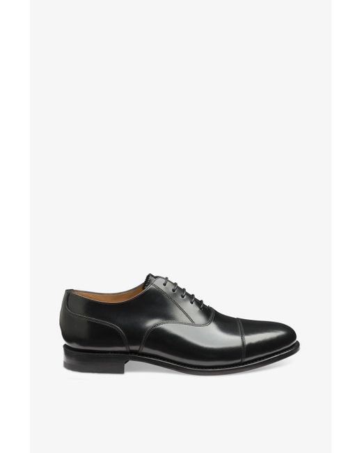Loake Black '200' Capped Oxford Shoes for men