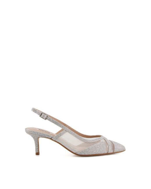 Dune White 'diana' Court Shoes