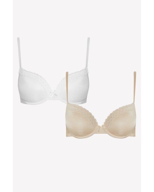 Oasis Gorgeous 2 Pack Burnout T-shirt Bra in White