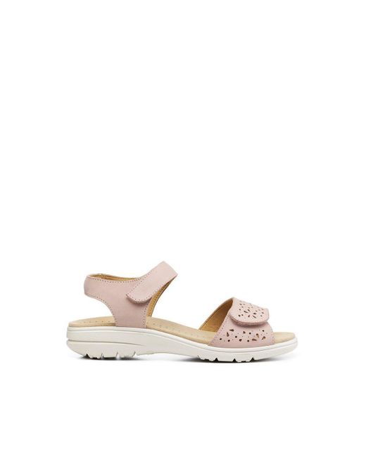 Hotter Pink Wide Fit 'leah Ii' Sandals