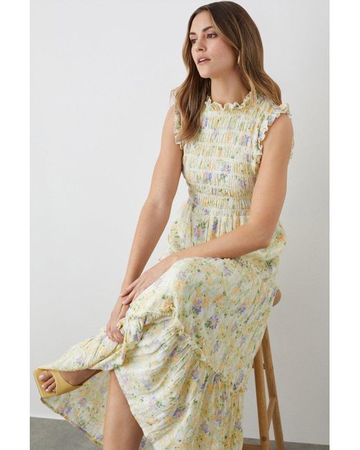 Dorothy Perkins Multicolor Soft Floral Tiered Midi Dress
