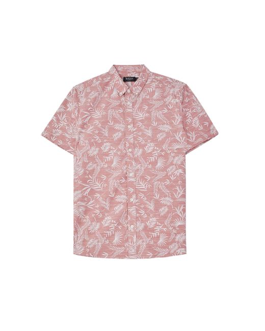 Burton Pink Short Sleeve Slub Shirt for men