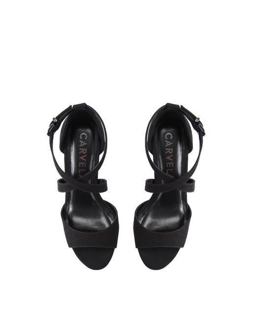 Carvela Kurt Geiger Black 'kross Sandal' Fabric Sandals