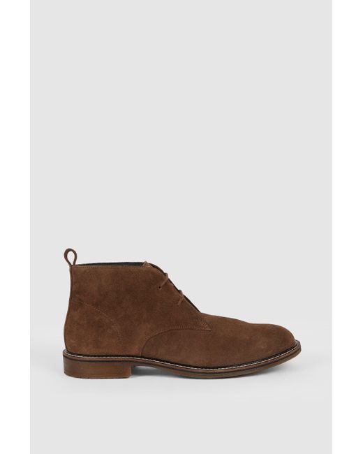Mantaray Brown Heritage Casual Suede Chukka Boot for men