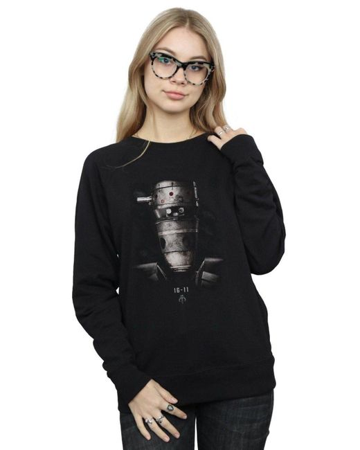 Star Wars Black The Mandalorian Ig-11 Droid Poster Sweatshirt
