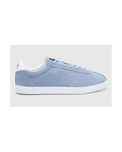 Umbro Blue Pretty Green Suede Trainer for men