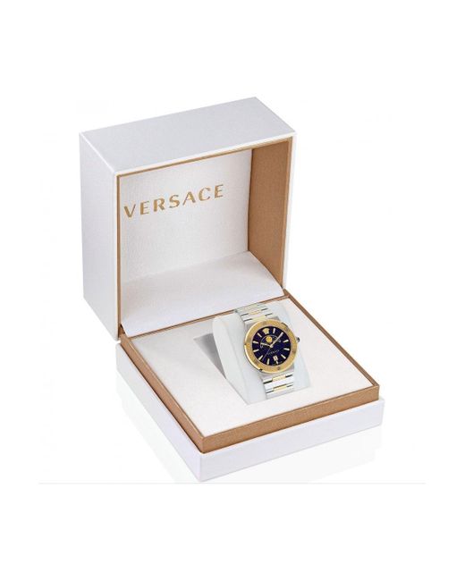 Versace Greca Logo Moonphase Stainless Steel Luxury Quartz Watch