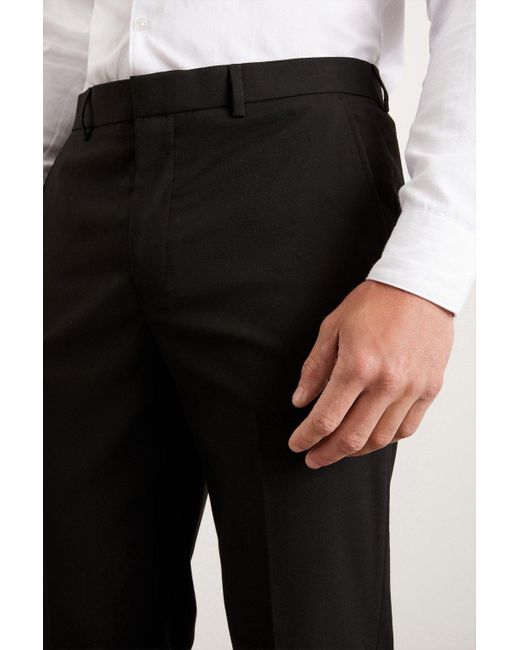 Burton Slim Fit Black Essential Suit Trousers for men