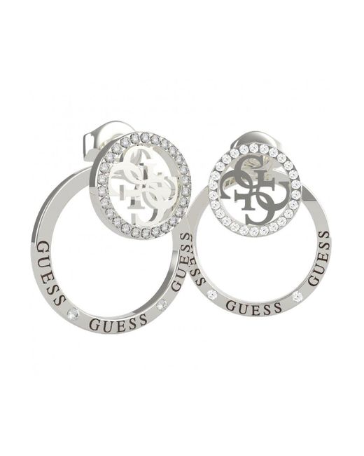 Guess Metallic Equilibre Stainless Steel Earrings - Ube79095