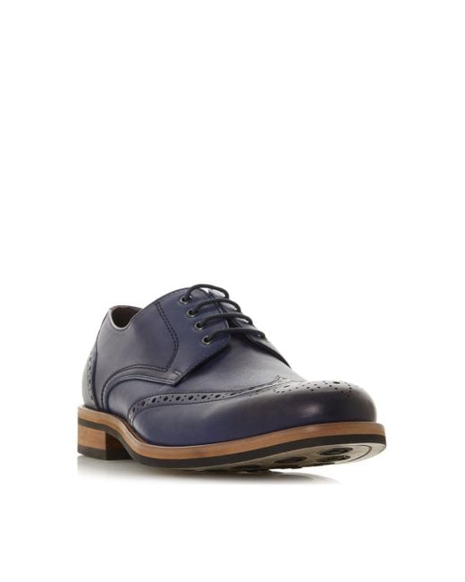 Bertie Blue 'packman' Leather Brogues for men